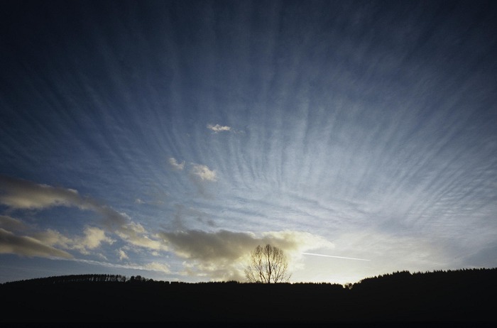 February 2006. Scallopped sky