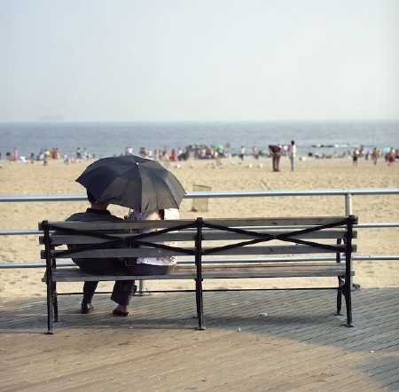 couple on bench