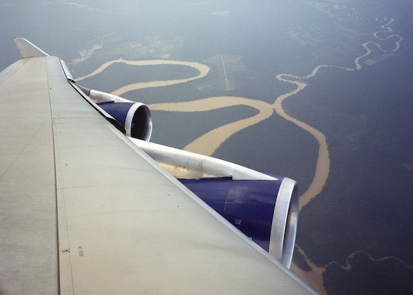 flying over australia