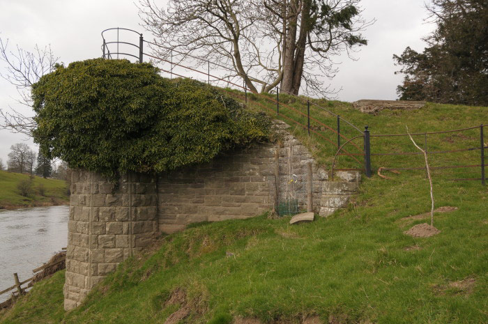 Abutments of Monnington Footbridge