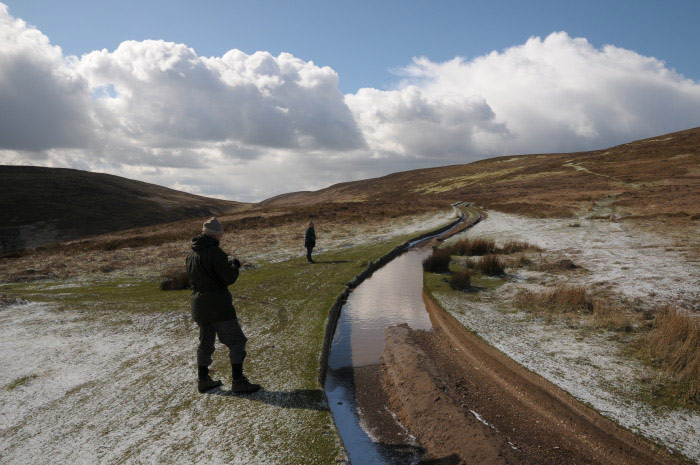 Rhulen Hill in between snow showers